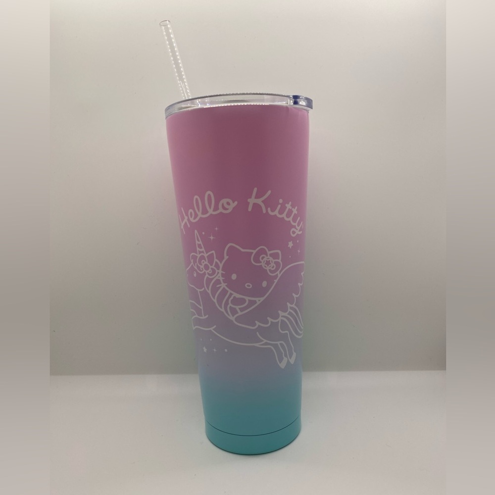 Sanrio Zak! Hello Kitty Metal Tumbler with Straw